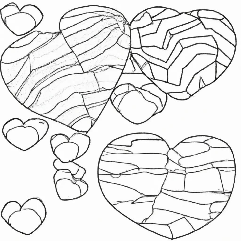 coracao pedra desenhos texturas rochosas 2