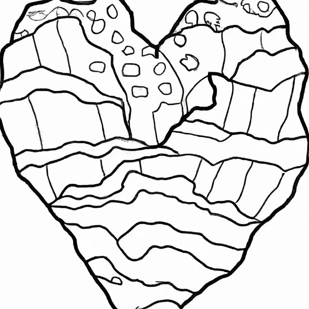 coracao pedra desenhos texturas rochosas 7