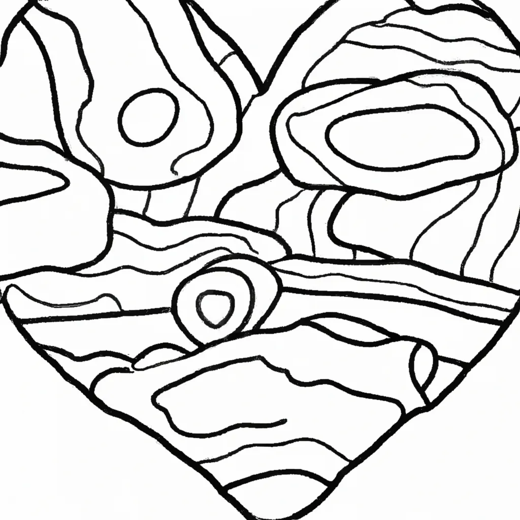 coracao pedra desenhos texturas rochosas 9