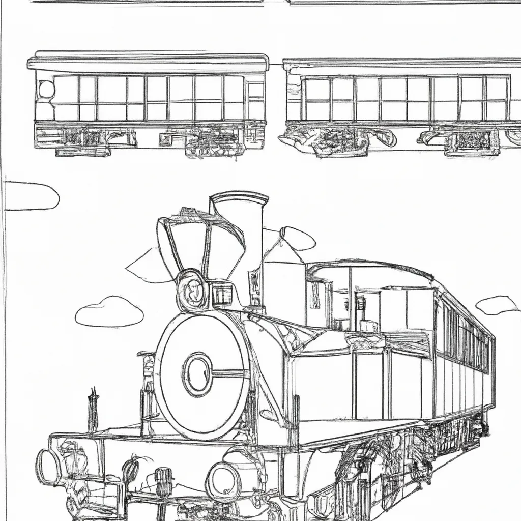 viagem tempo desenhos trens antigos 1