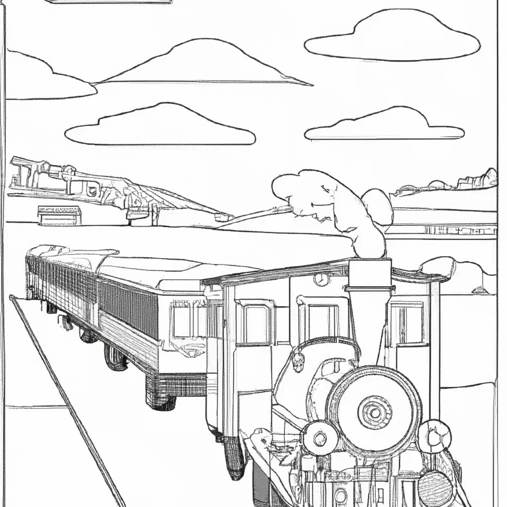viagem tempo desenhos trens antigos 2