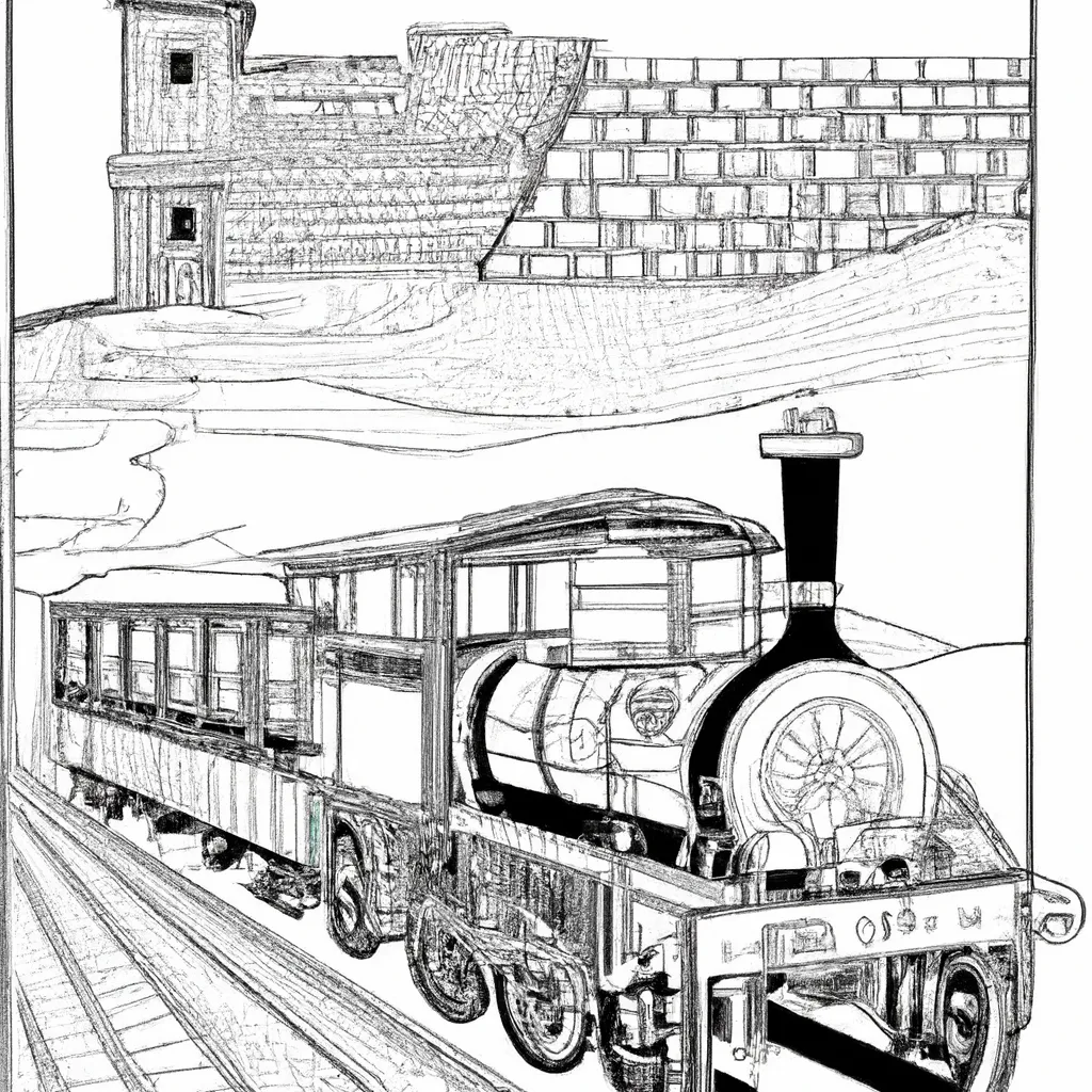 viagem tempo desenhos trens antigos 5