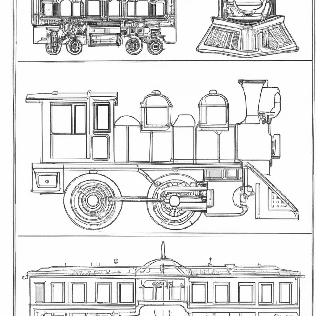 viagem tempo desenhos trens antigos 8