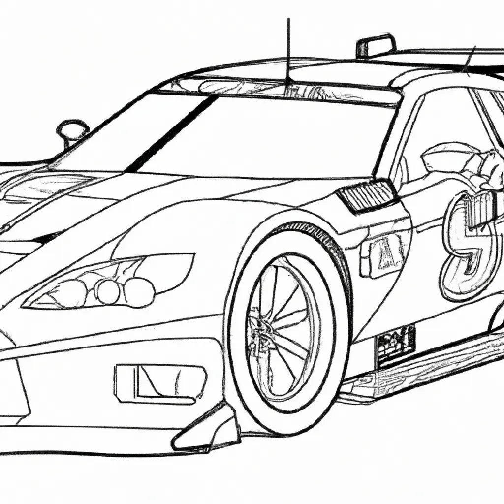 desenhos carros corrida imprimir colorir 4