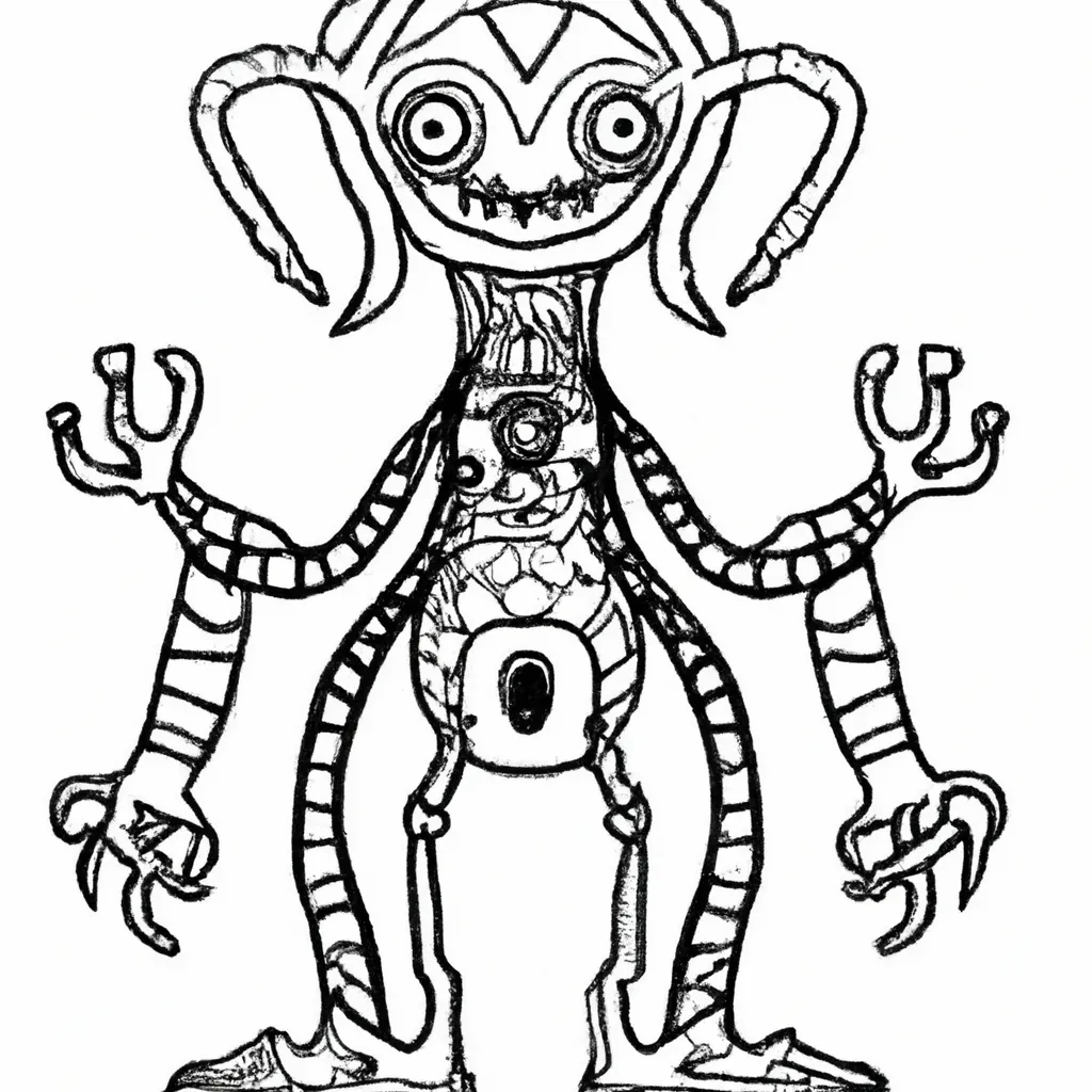 criaturas sombrias desenhos monstros noturnos