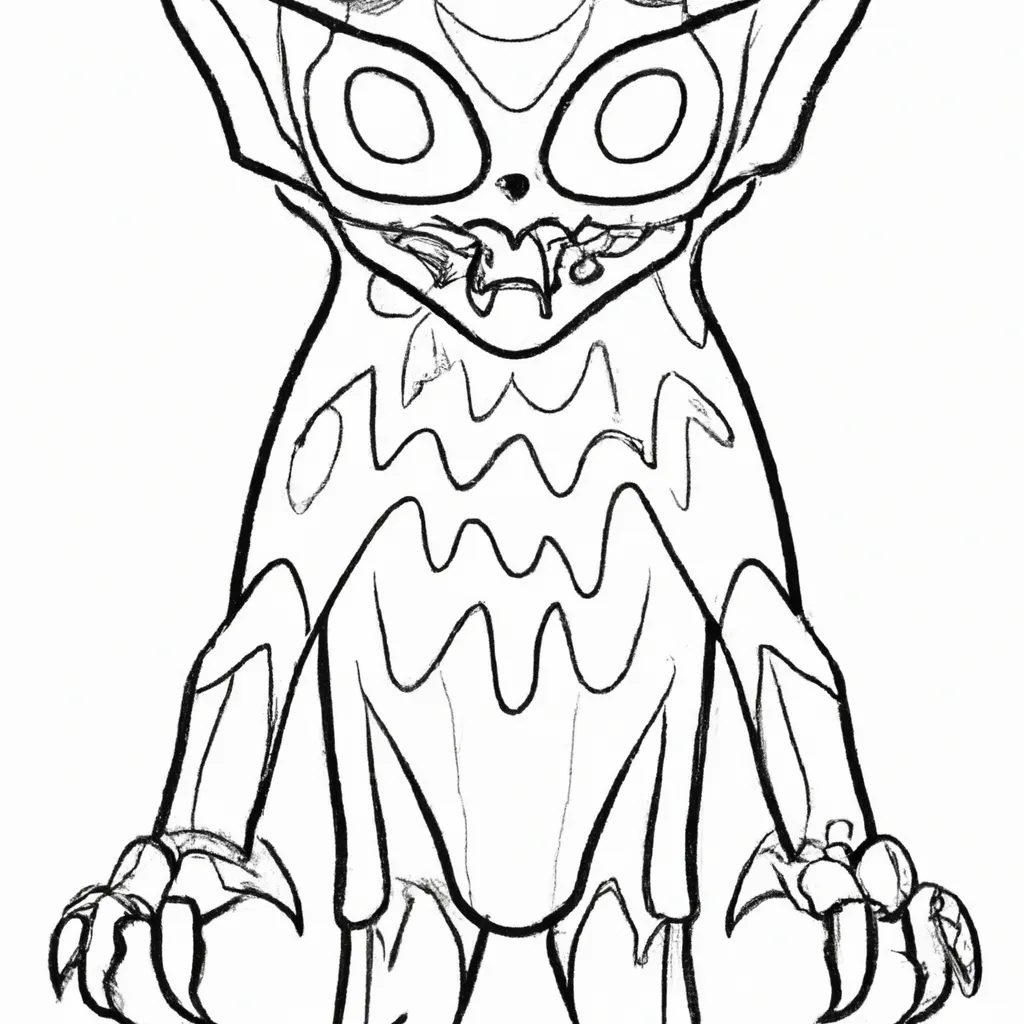 criaturas sombrias desenhos monstros noturnos 1