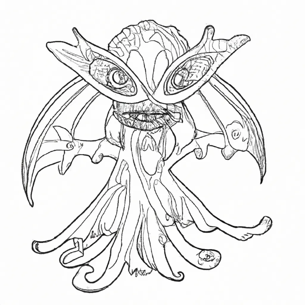 criaturas sombrias desenhos monstros noturnos 4
