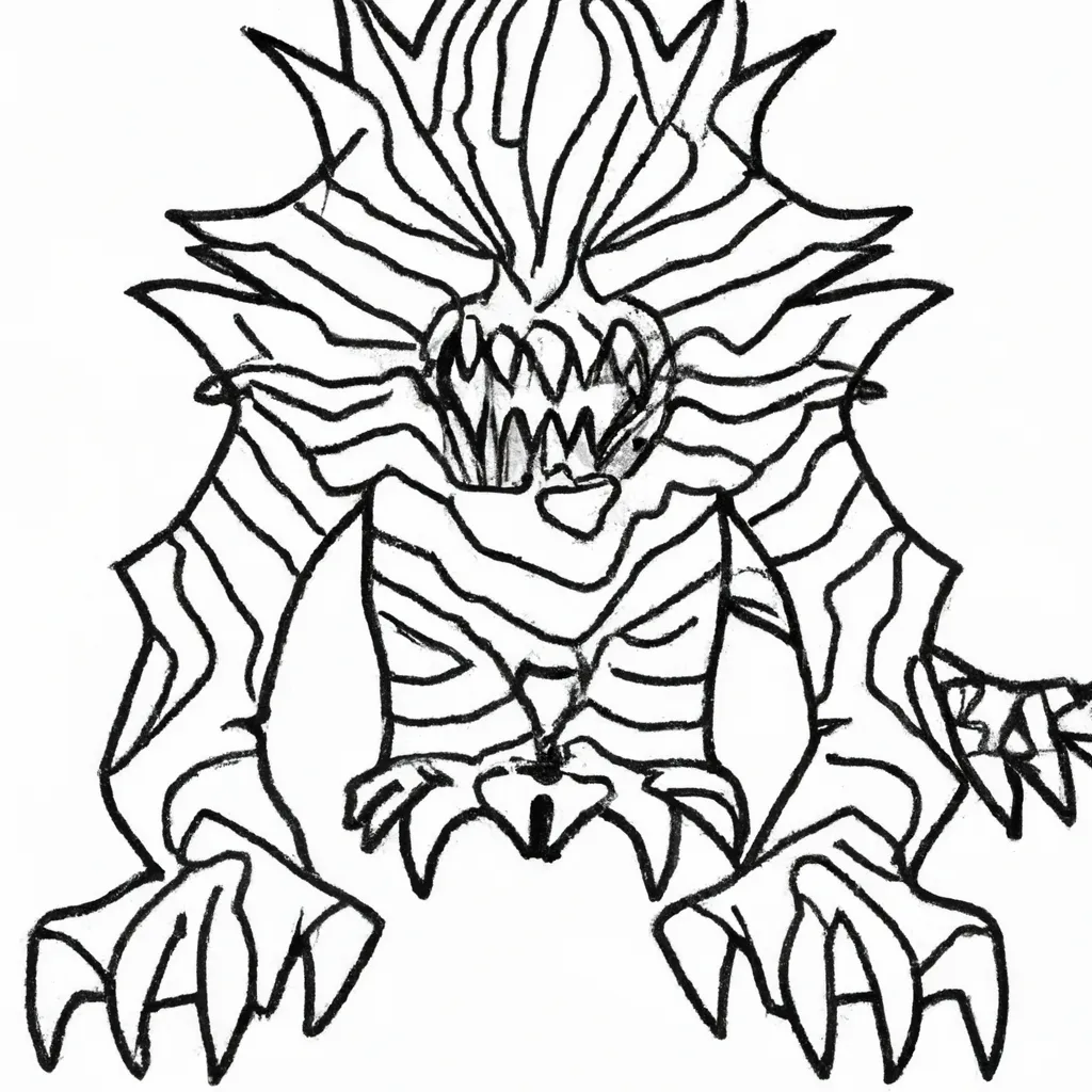 criaturas sombrias desenhos monstros noturnos 9