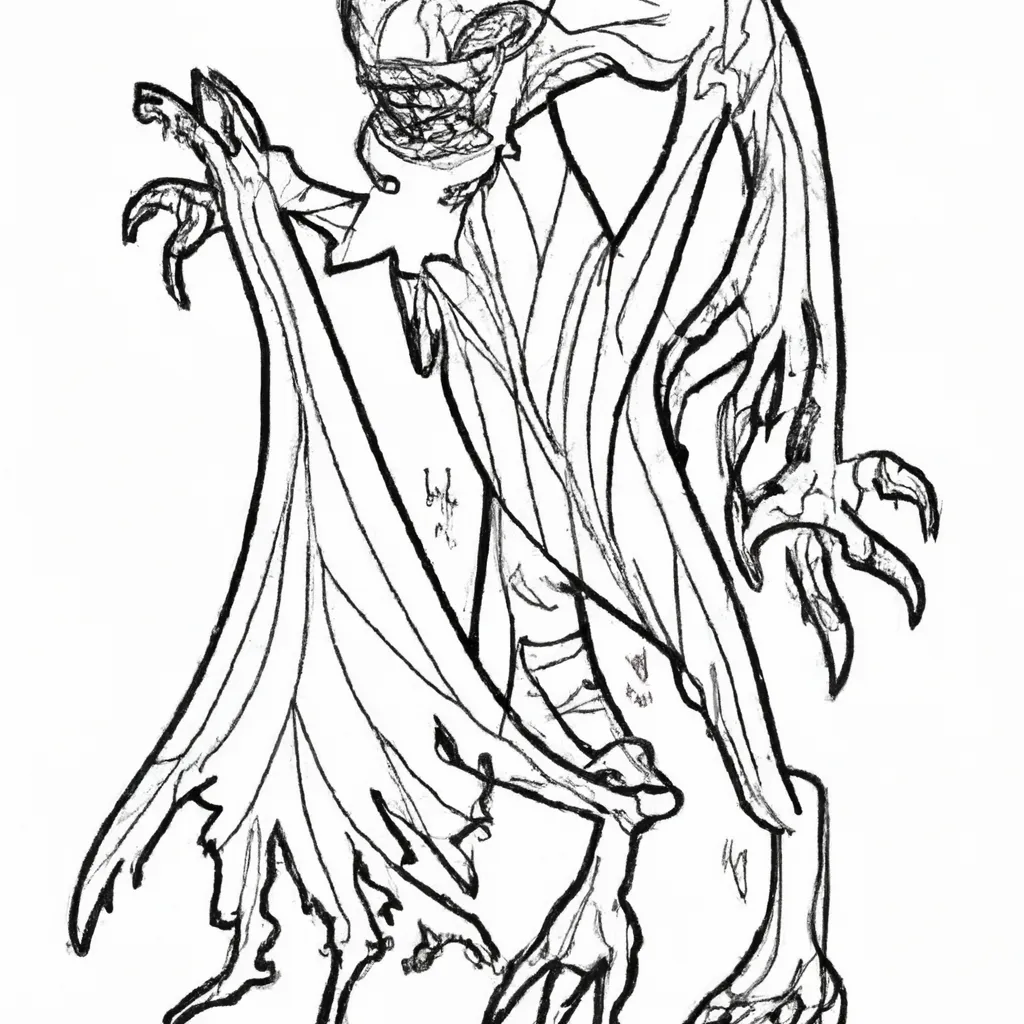 criaturas sombrias desenhos monstros noturnos 12