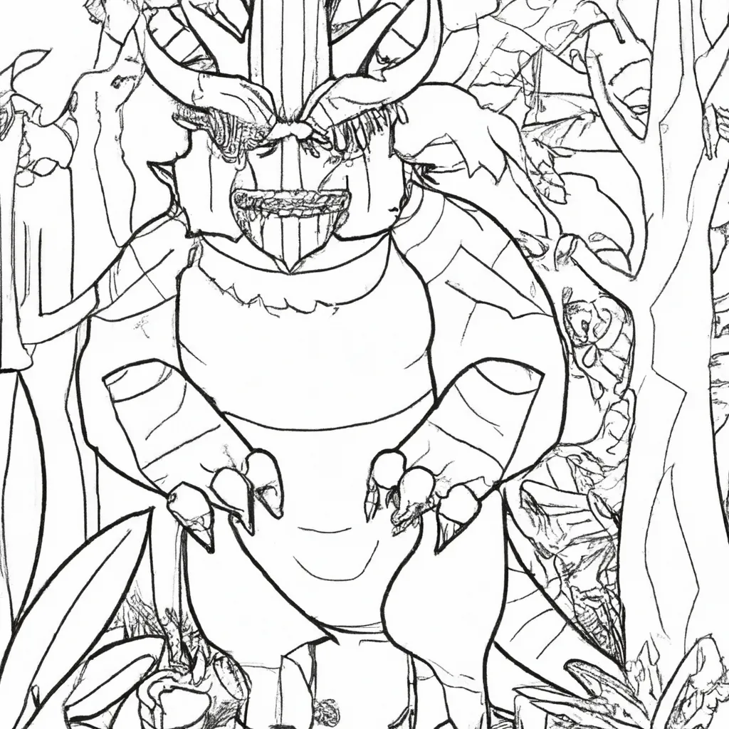 reino feras desenhos monstros imprimir colorir 4 reino feras desenhos monstros imprimir colorir 4
