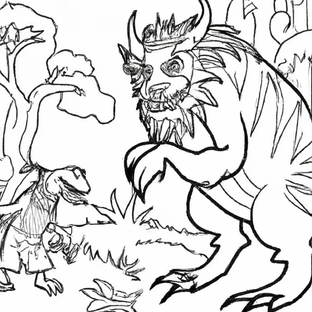 reino feras desenhos monstros imprimir colorir 8 reino feras desenhos monstros imprimir colorir 8