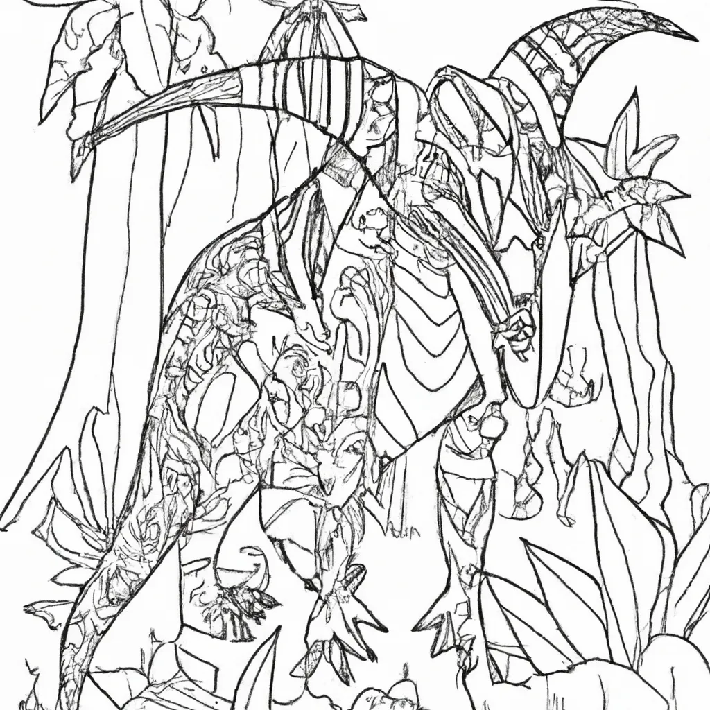 reino feras desenhos monstros imprimir colorir 12