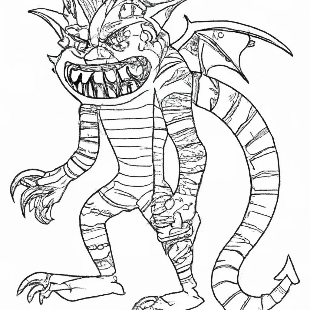 reino feras desenhos monstros imprimir colorir 13 reino feras desenhos monstros imprimir colorir 13