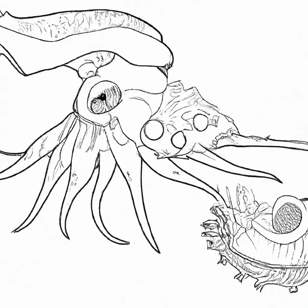 ameacas marinhas desenhos monstros oceano 4