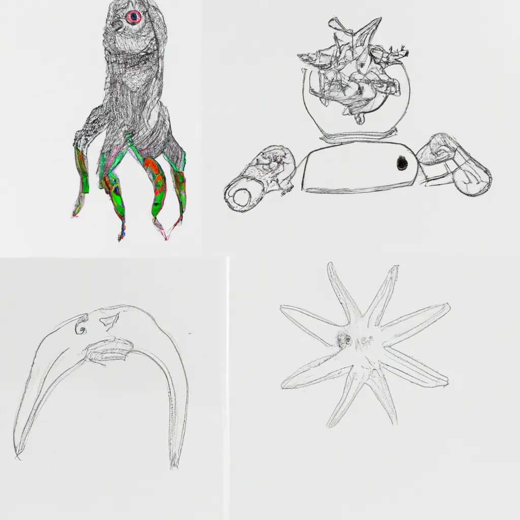 ameacas marinhas desenhos monstros oceano 5
