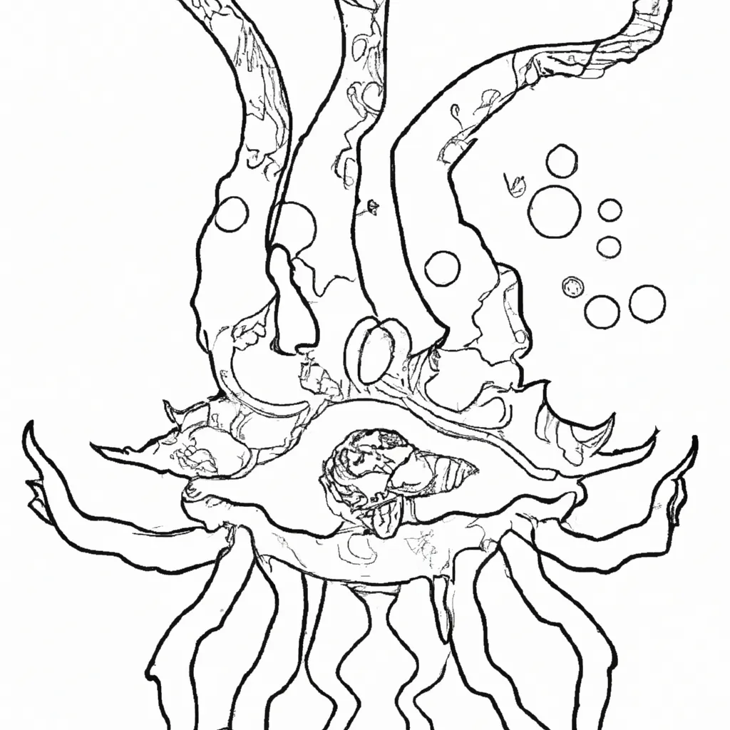 ameacas marinhas desenhos monstros oceano 8