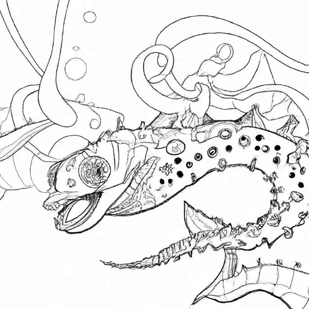 ameacas marinhas desenhos monstros oceano 10