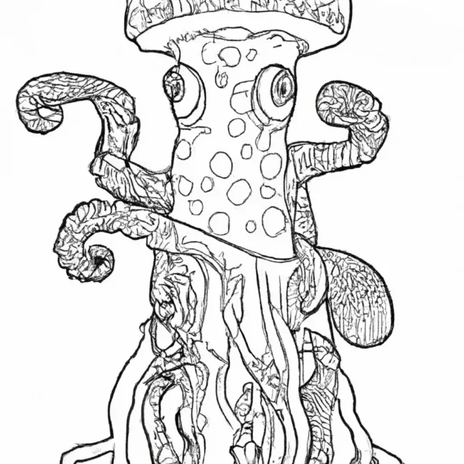 aberracoes mutantes desenhos monstros profundezas