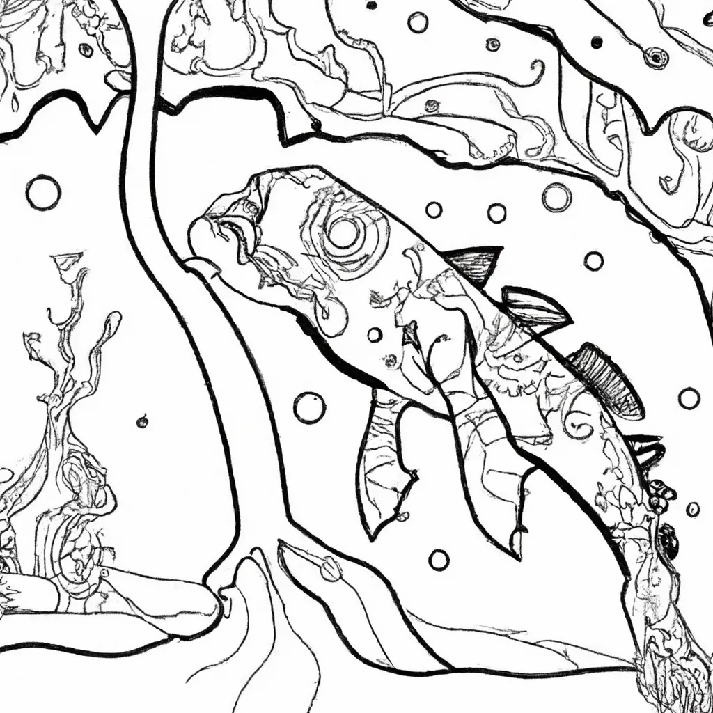 desenhos monstros aquaticos imprimir colorir 4