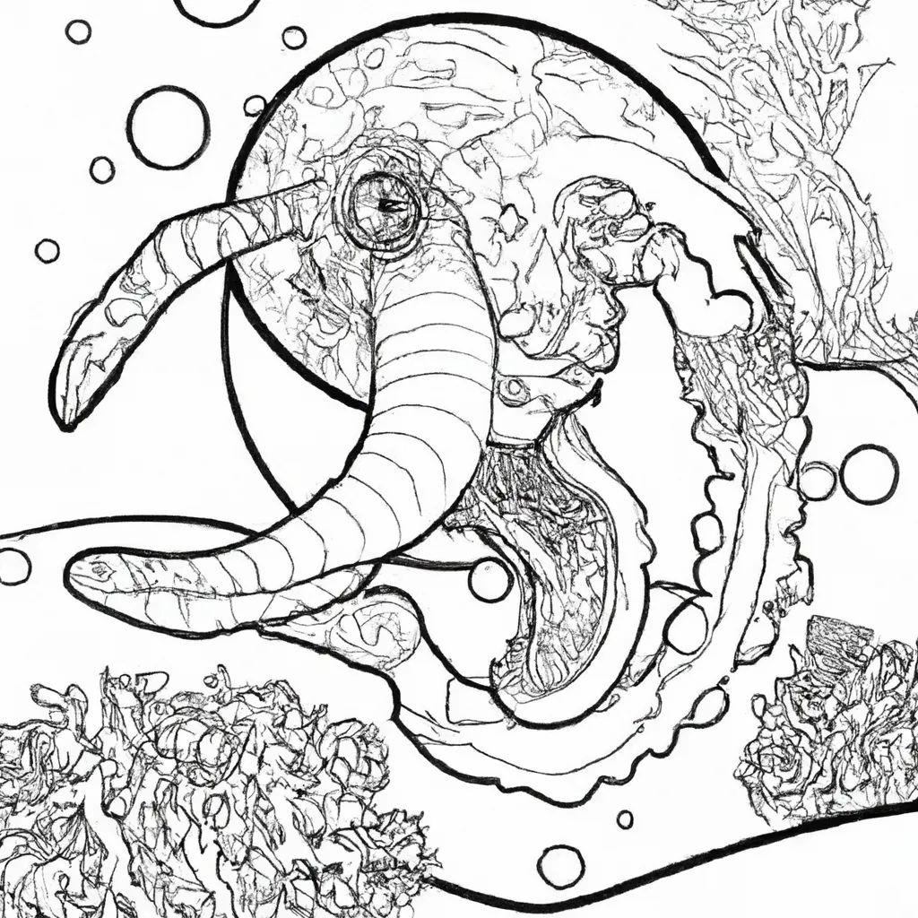 desenhos monstros aquaticos imprimir colorir 5