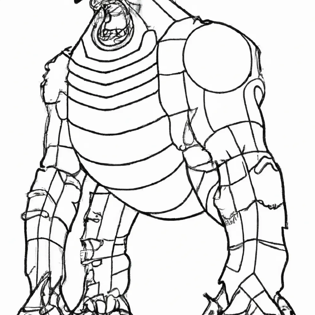 desenhos monstros gigantes imprimir colorir 2