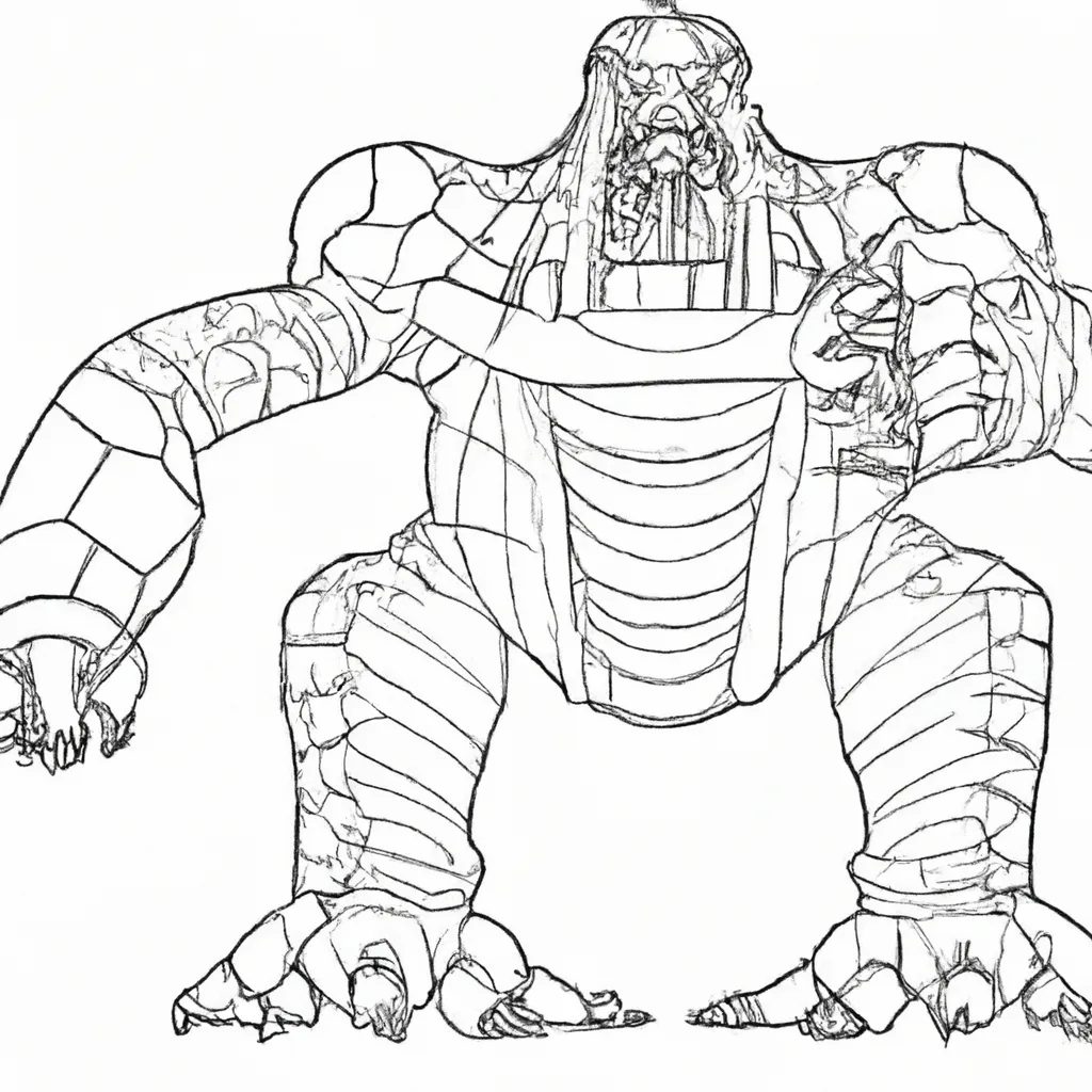 desenhos monstros gigantes imprimir colorir 3