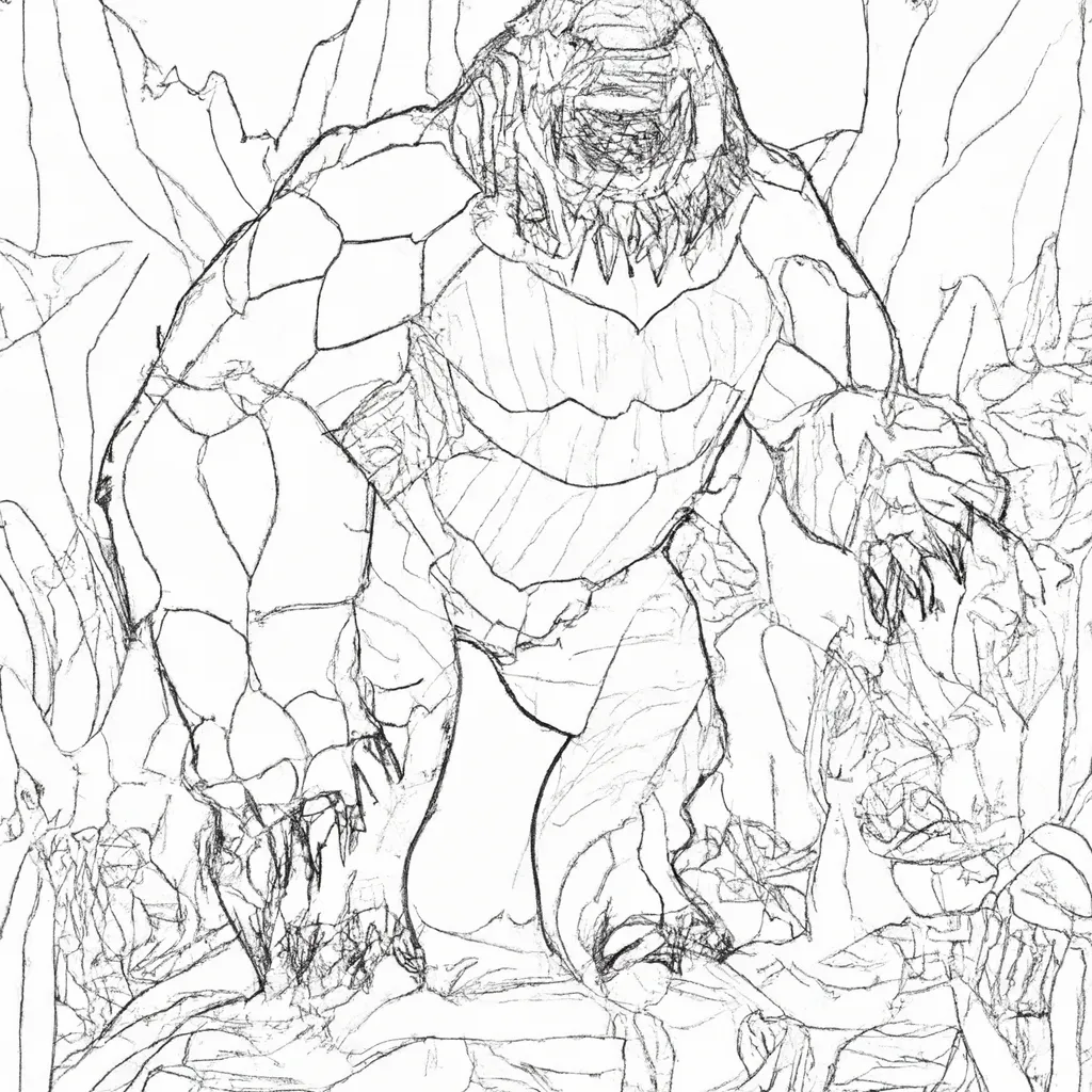 desenhos monstros gigantes imprimir colorir 4