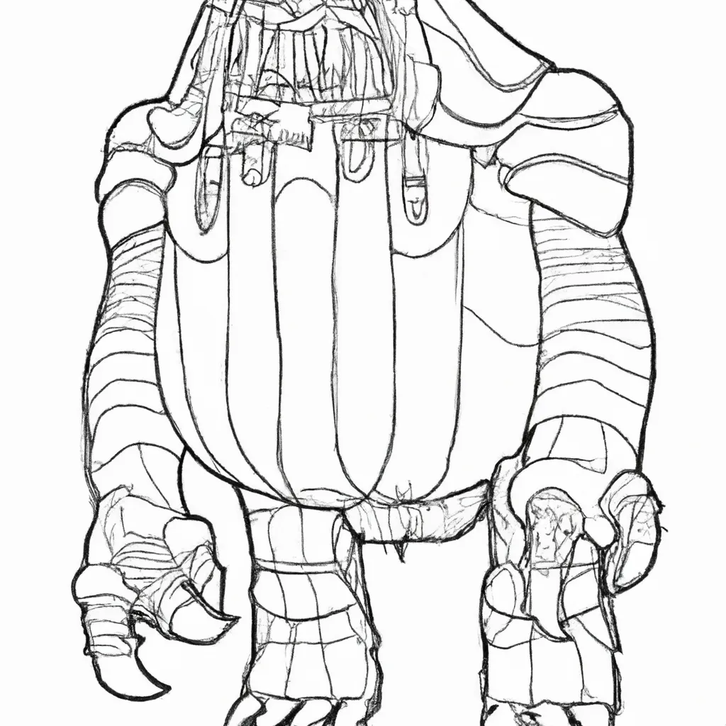 desenhos monstros gigantes imprimir colorir 9