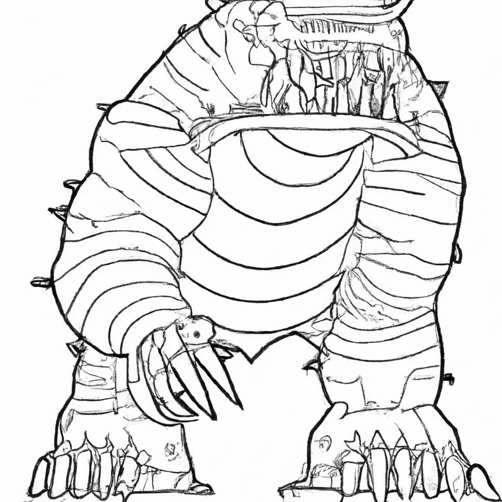 desenhos monstros gigantes imprimir colorir 12