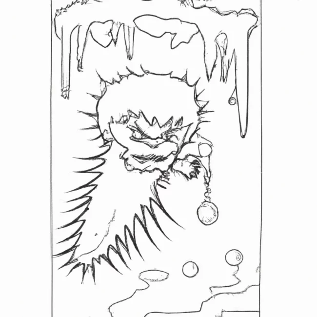 monstros gelo desenhos criaturas geladas imprimir colorir 1