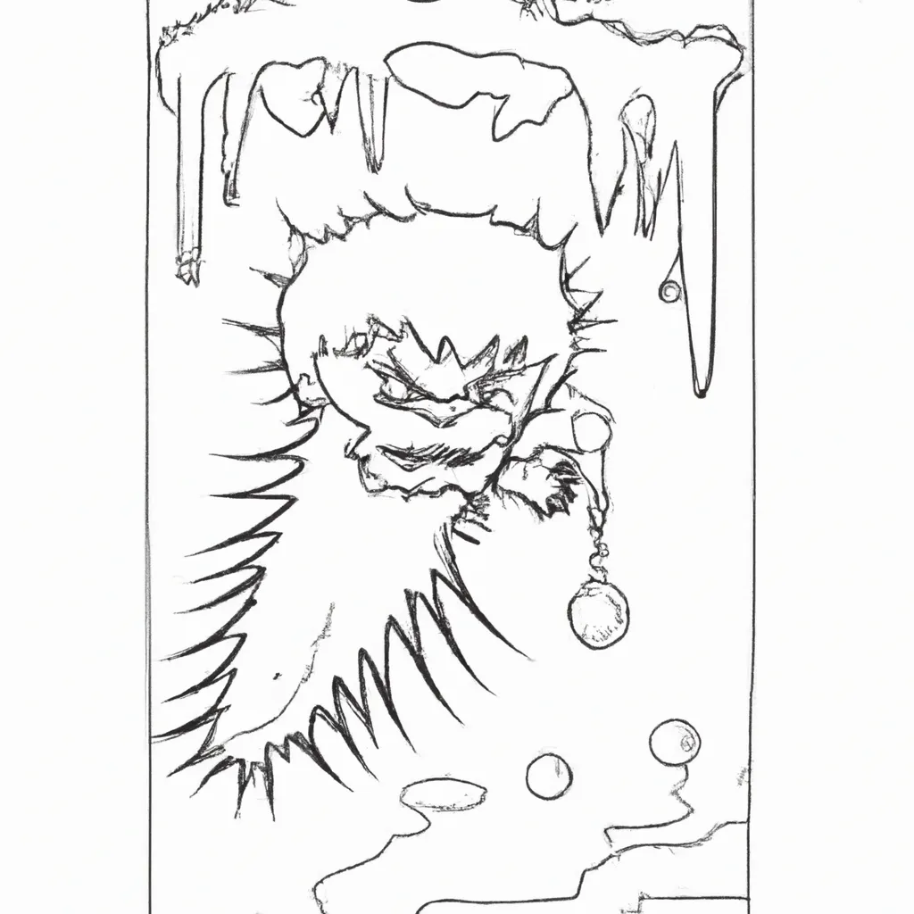 monstros gelo desenhos criaturas geladas imprimir colorir 1