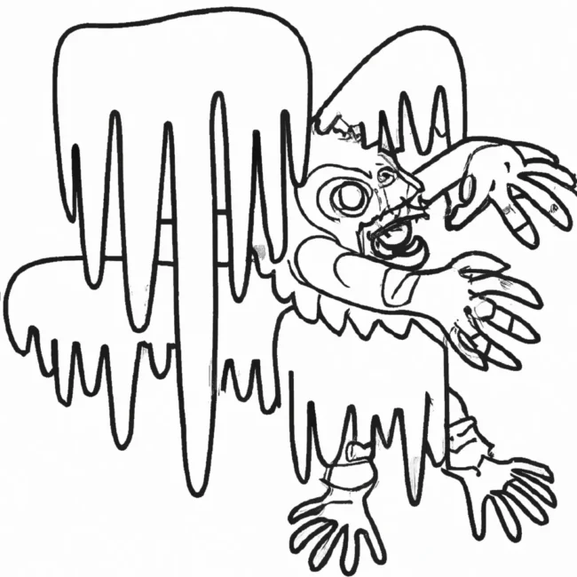 monstros gelo desenhos criaturas geladas imprimir colorir 3