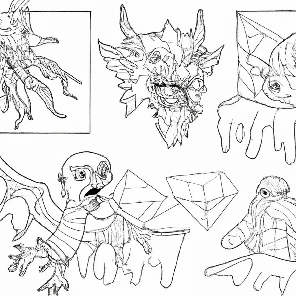 monstros gelo desenhos criaturas geladas imprimir colorir 11