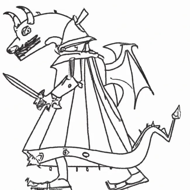 pesadelos era medieval desenhos monstros imprimir colorir 1