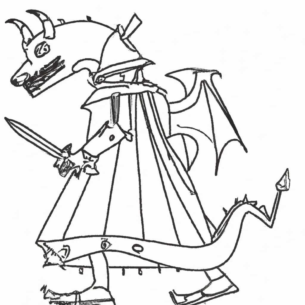pesadelos era medieval desenhos monstros imprimir colorir 1
