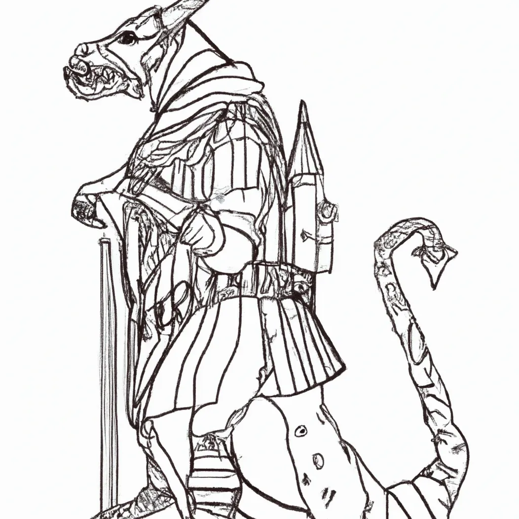 pesadelos era medieval desenhos monstros imprimir colorir 4