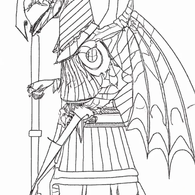pesadelos era medieval desenhos monstros imprimir colorir 11