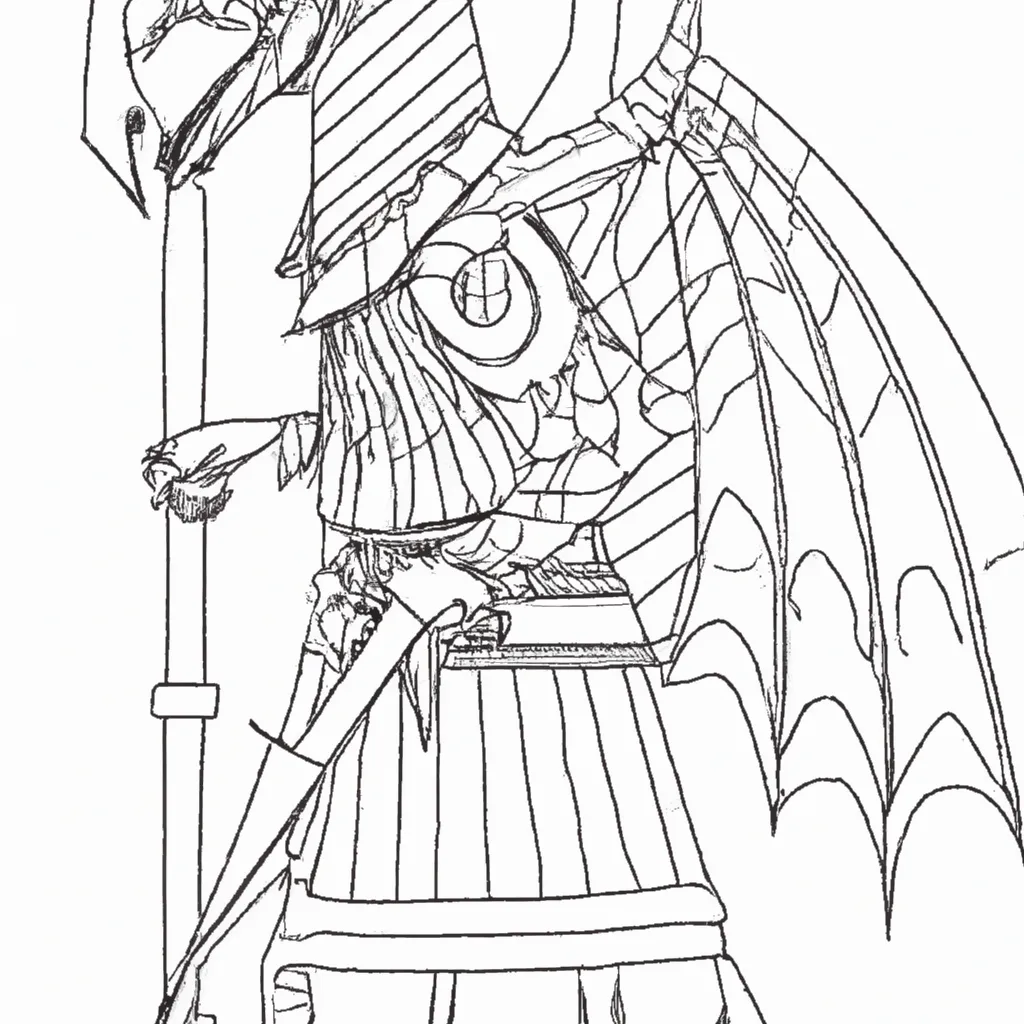 pesadelos era medieval desenhos monstros imprimir colorir 11