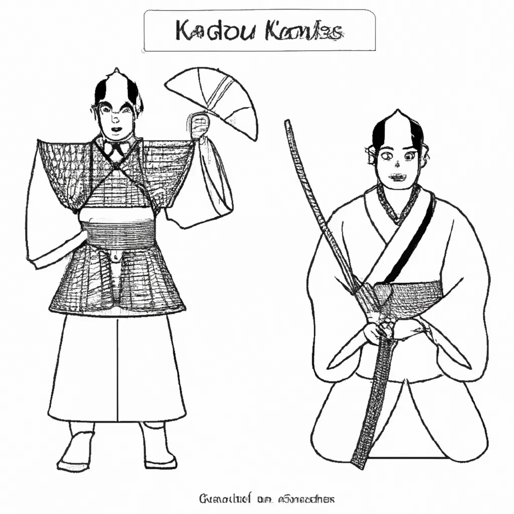 desenhos kendo imprimir colorir arte espada japonesa 11