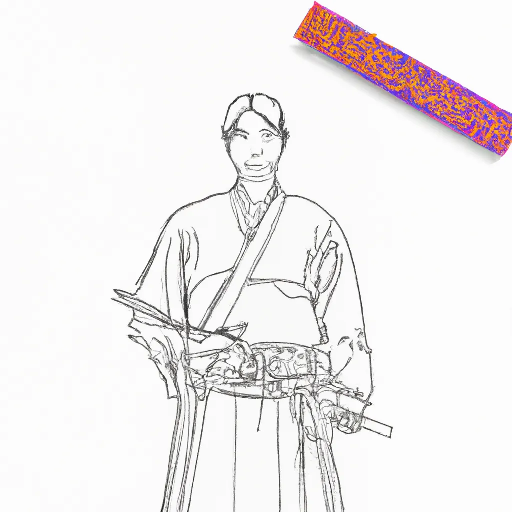 desenhos kendo imprimir colorir arte espada japonesa 14