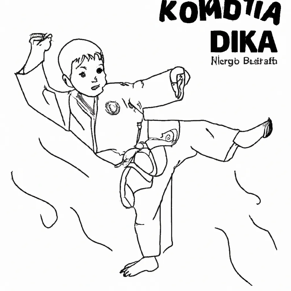 danca combate desenhos hapkido imprimir colorir 7