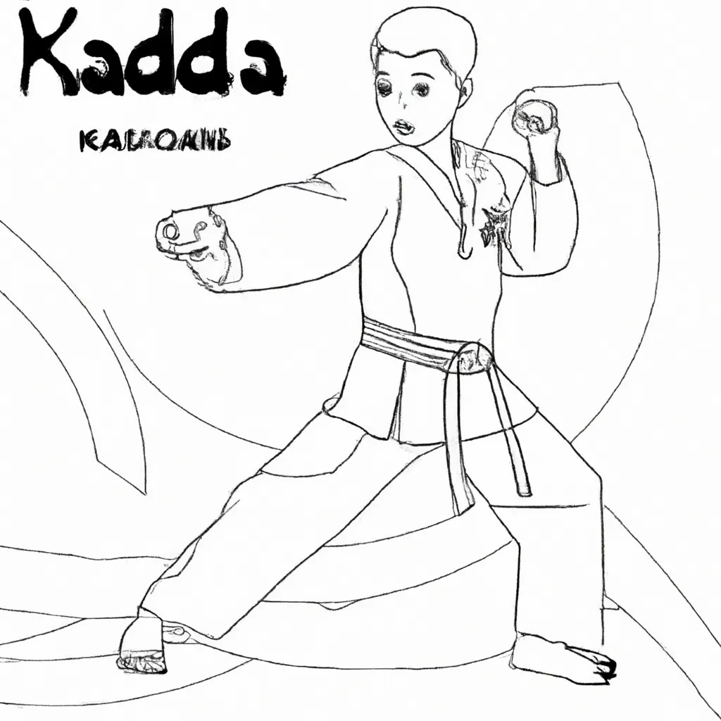 danca combate desenhos hapkido imprimir colorir 8