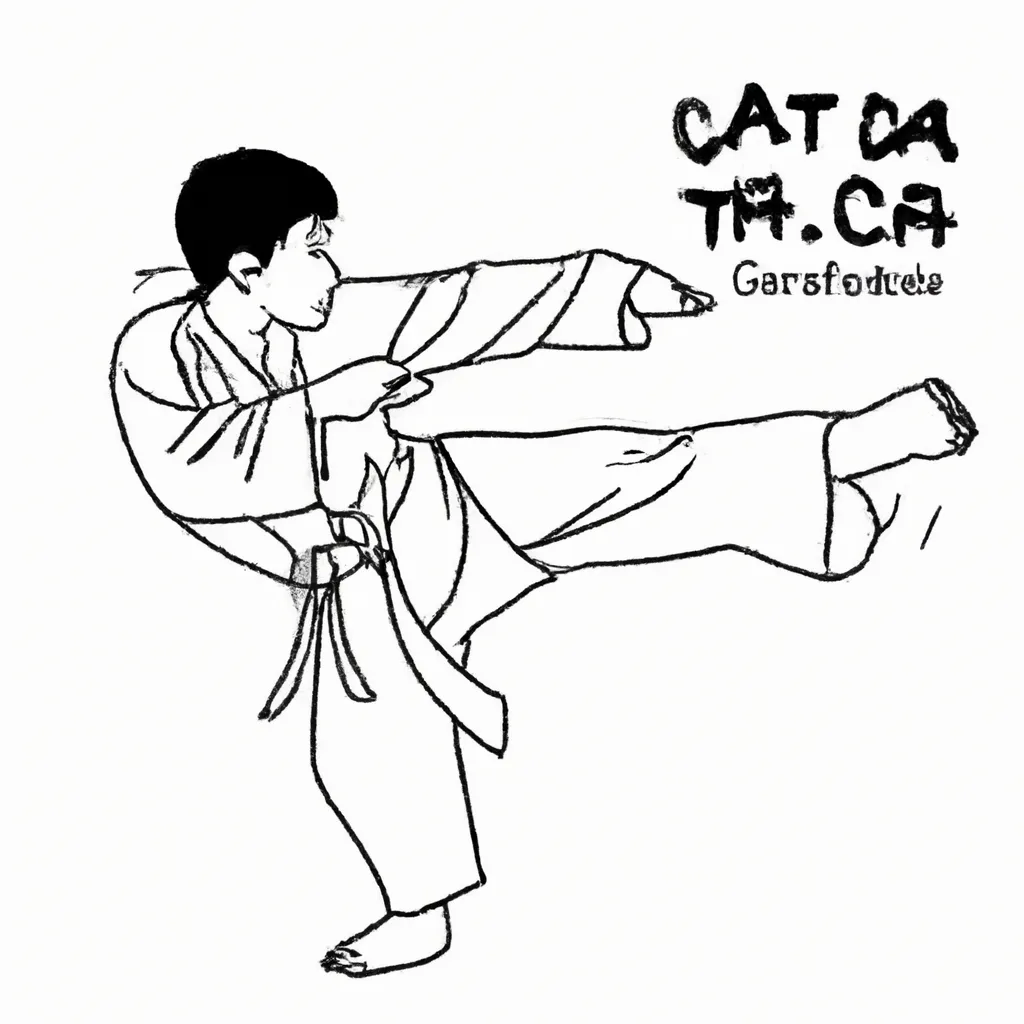 danca combate desenhos hapkido imprimir colorir 9
