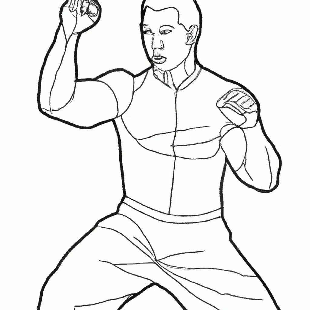 desenhos wing chun imprimir colorir arte marcial bruce lee 5 desenhos wing chun imprimir colorir arte marcial bruce lee 5