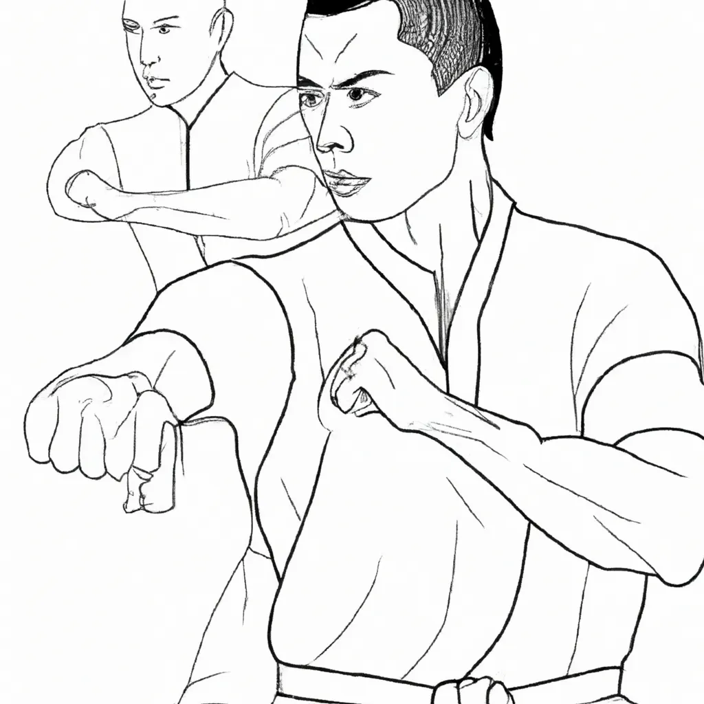 desenhos wing chun imprimir colorir arte marcial bruce lee 9 desenhos wing chun imprimir colorir arte marcial bruce lee 9