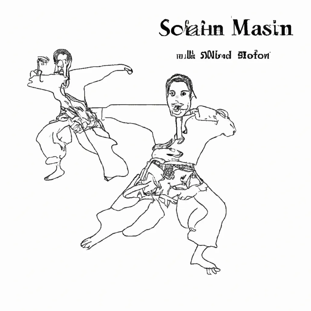 desenhos silat imprimir colorir arte marcial 1