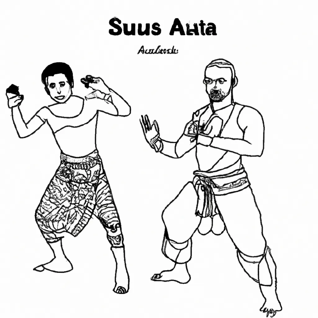 desenhos silat imprimir colorir arte marcial 4