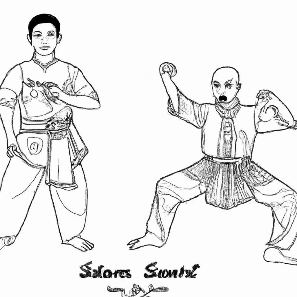 desenhos silat imprimir colorir arte marcial 12