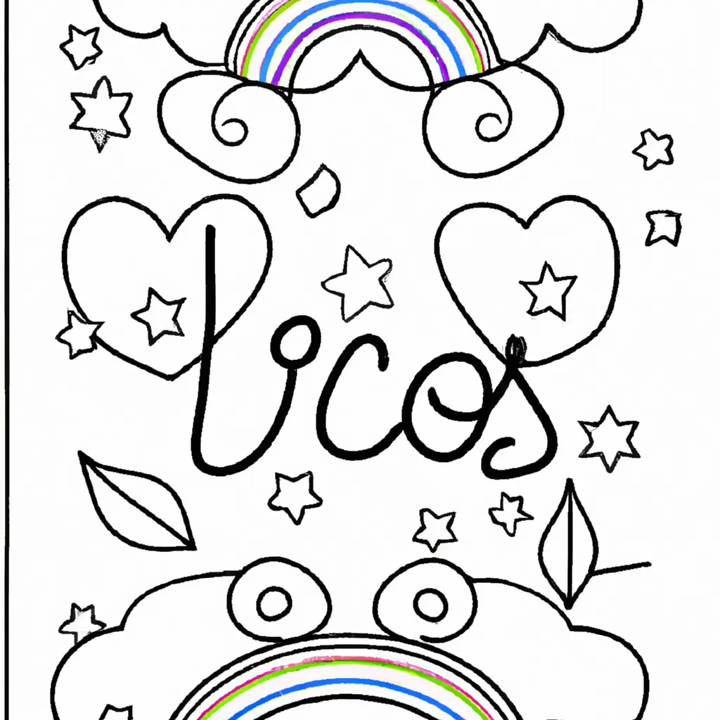 desenhos beijo arco iris imprimir colorir gratis
