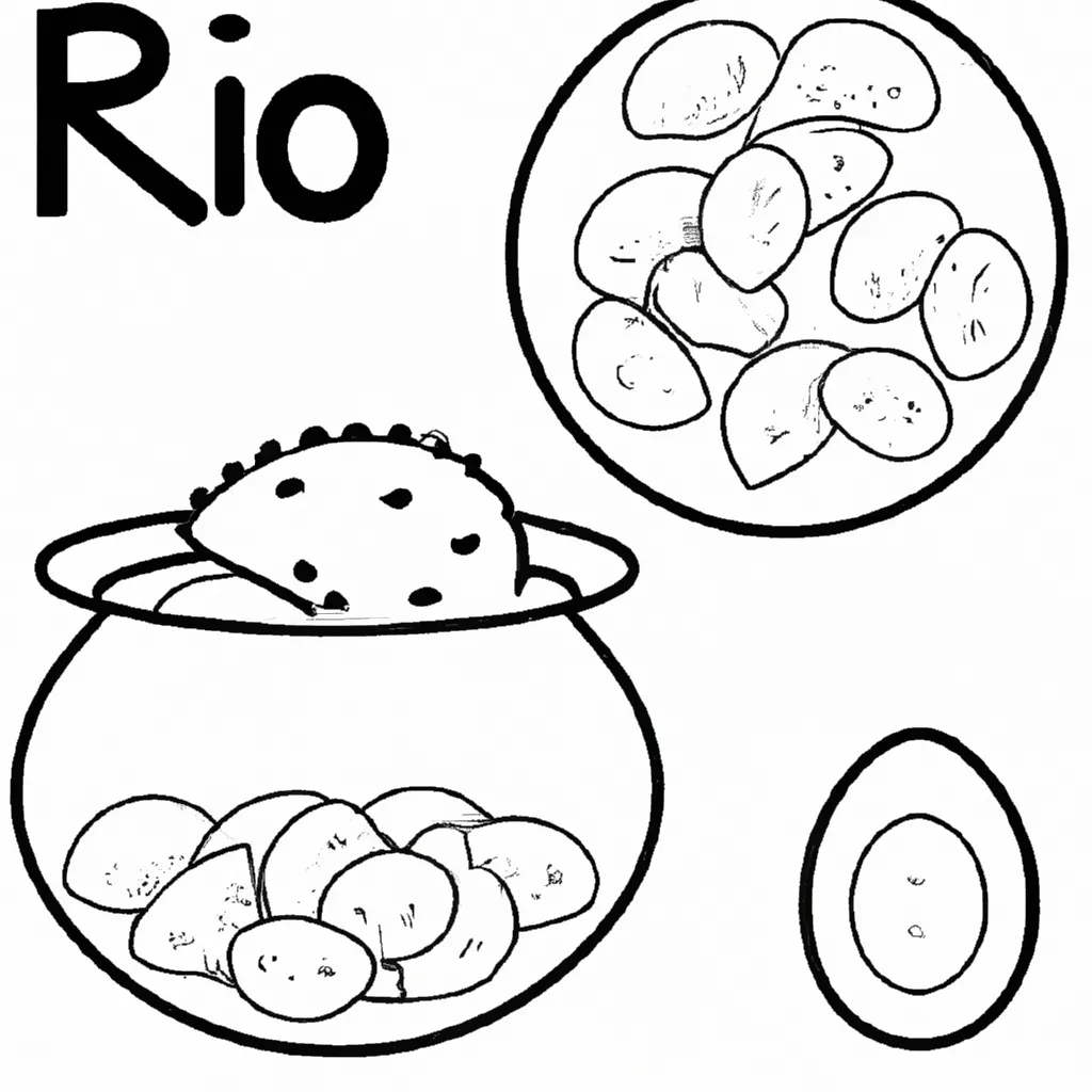 desenhos arroz temperado imprimir colorir gratis 6